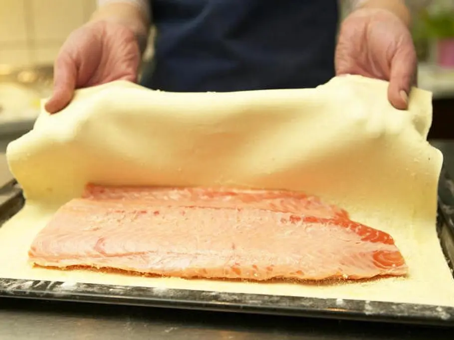 Lachs im Blätterteig - Schritt 3: