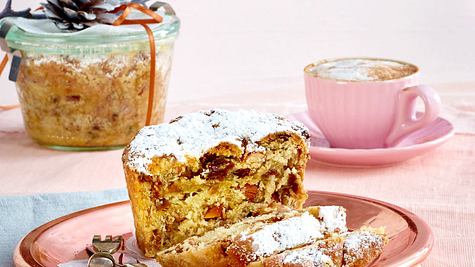 Stollen im Glas