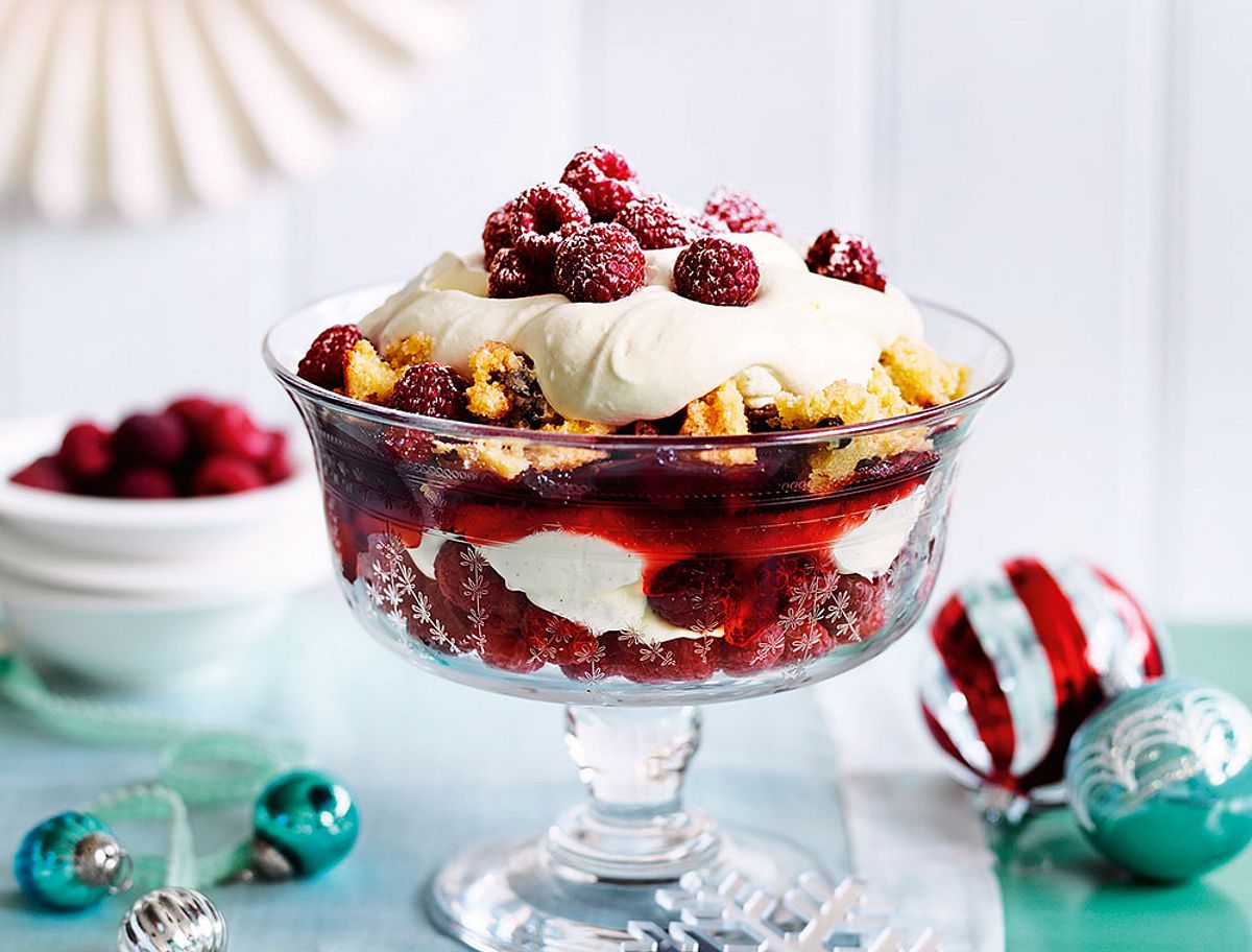 Stollentrifle mit geistlichen Himbeeren Rezept