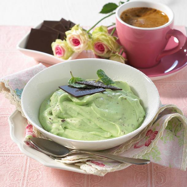 Stracciatella-Minz-Creme Rezept Stracciatella-Minz-Creme Rezept