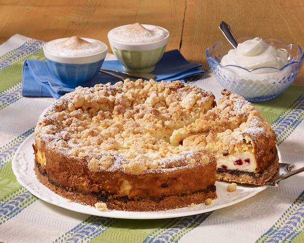 Streusel-Preiselbeer-Mohn-Käsekuchen Rezept Streusel-Preiselbeer-Mohn-Käsekuchen Rezept