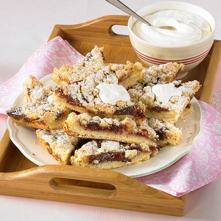 Streuselecken mit Pflaumenmus Rezept