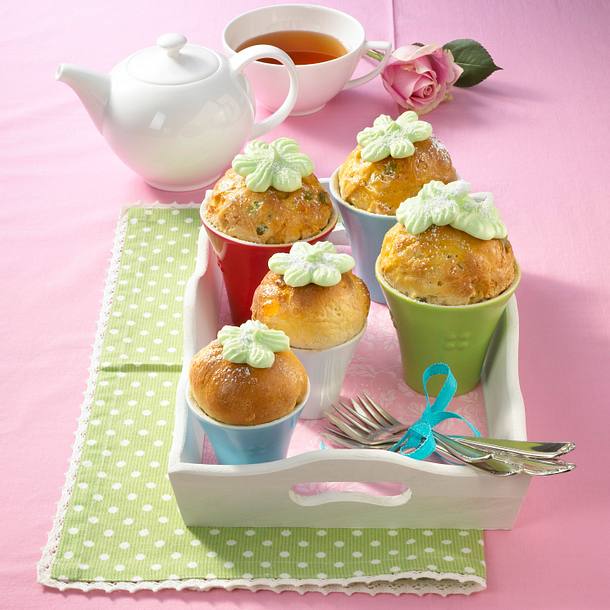 Süße Blumentopfkuchen Rezept Süße Blumentopfkuchen Rezept