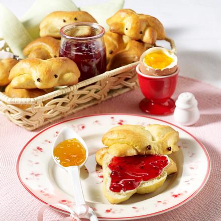 Süße Hasenbrötchen Rezept Süße Hasenbrötchen Rezept