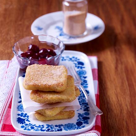 Süße Polentaschnitten mit Zimt Rezept Süße Polentaschnitten mit Zimt Rezept