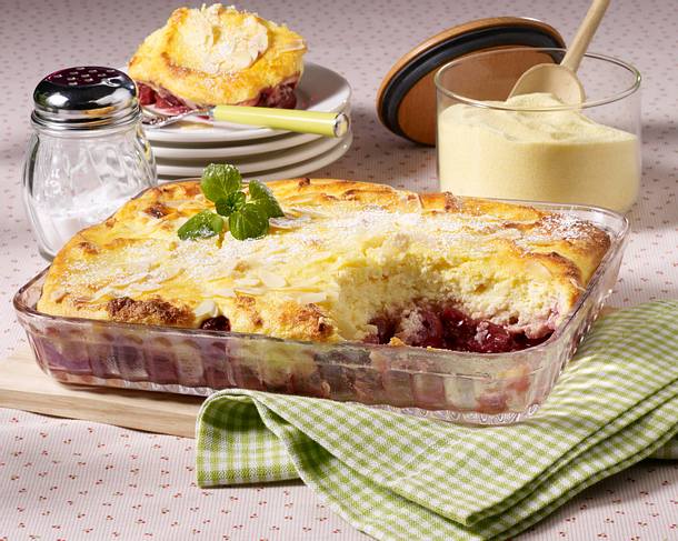 Süßer Kirsch-Quarkauflauf Rezept Süßer Kirsch-Quarkauflauf Rezept