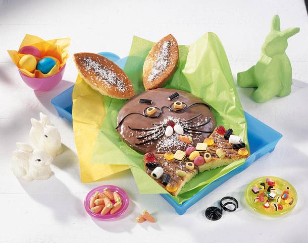 Süßer Osterhase mit Fliege Rezept Süßer Osterhase mit Fliege Rezept