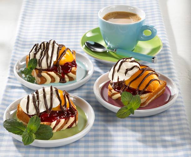 Süßes Sandwich aus Zitronenkuchen Rezept Süßes Sandwich aus Zitronenkuchen Rezept