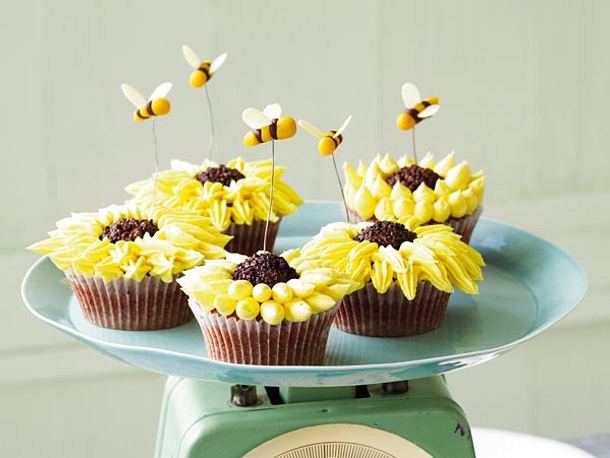 Sunflower-Cupcakes Rezept