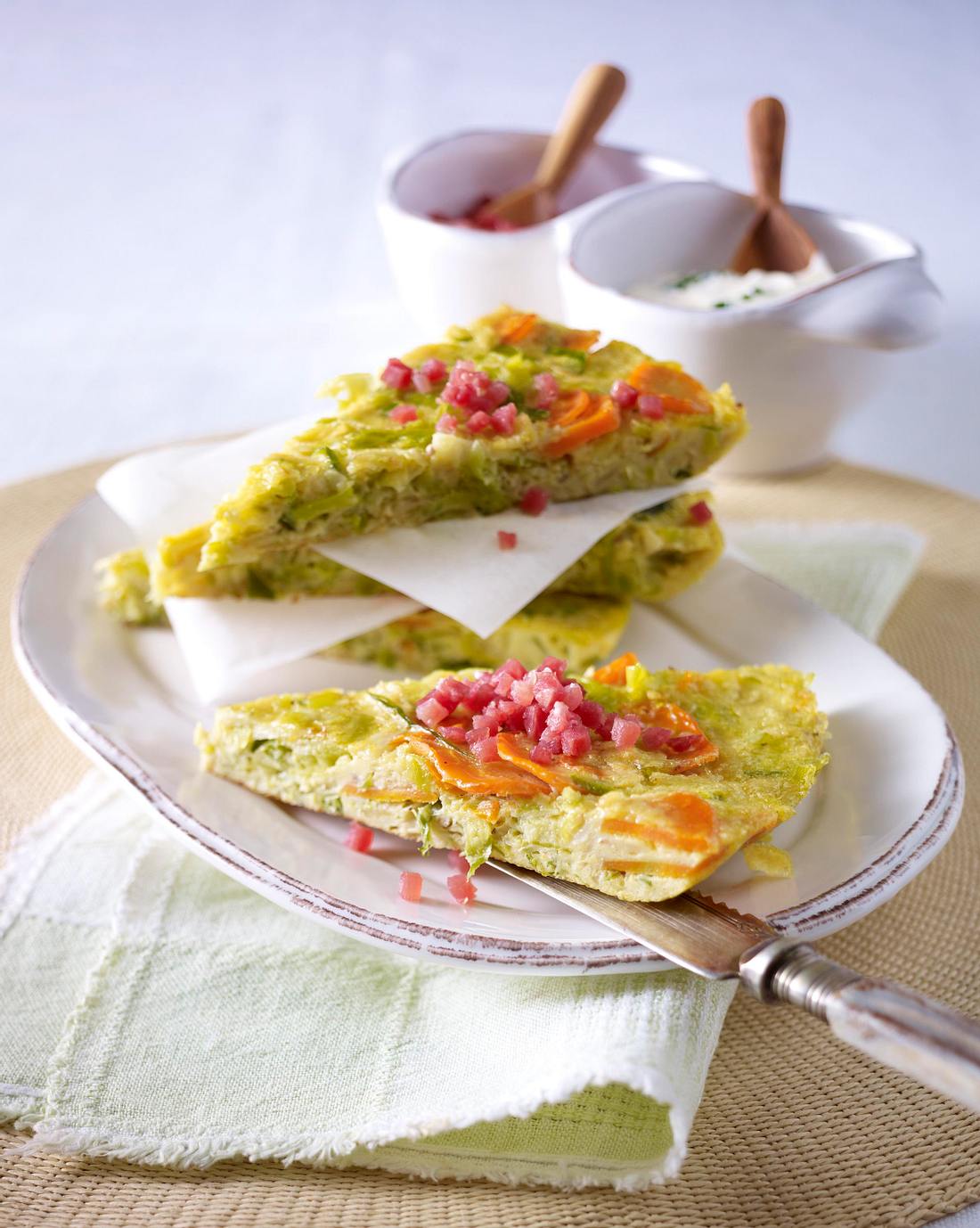 Suppengemüse-Frittata Rezept Suppengemüse-Frittata Rezept