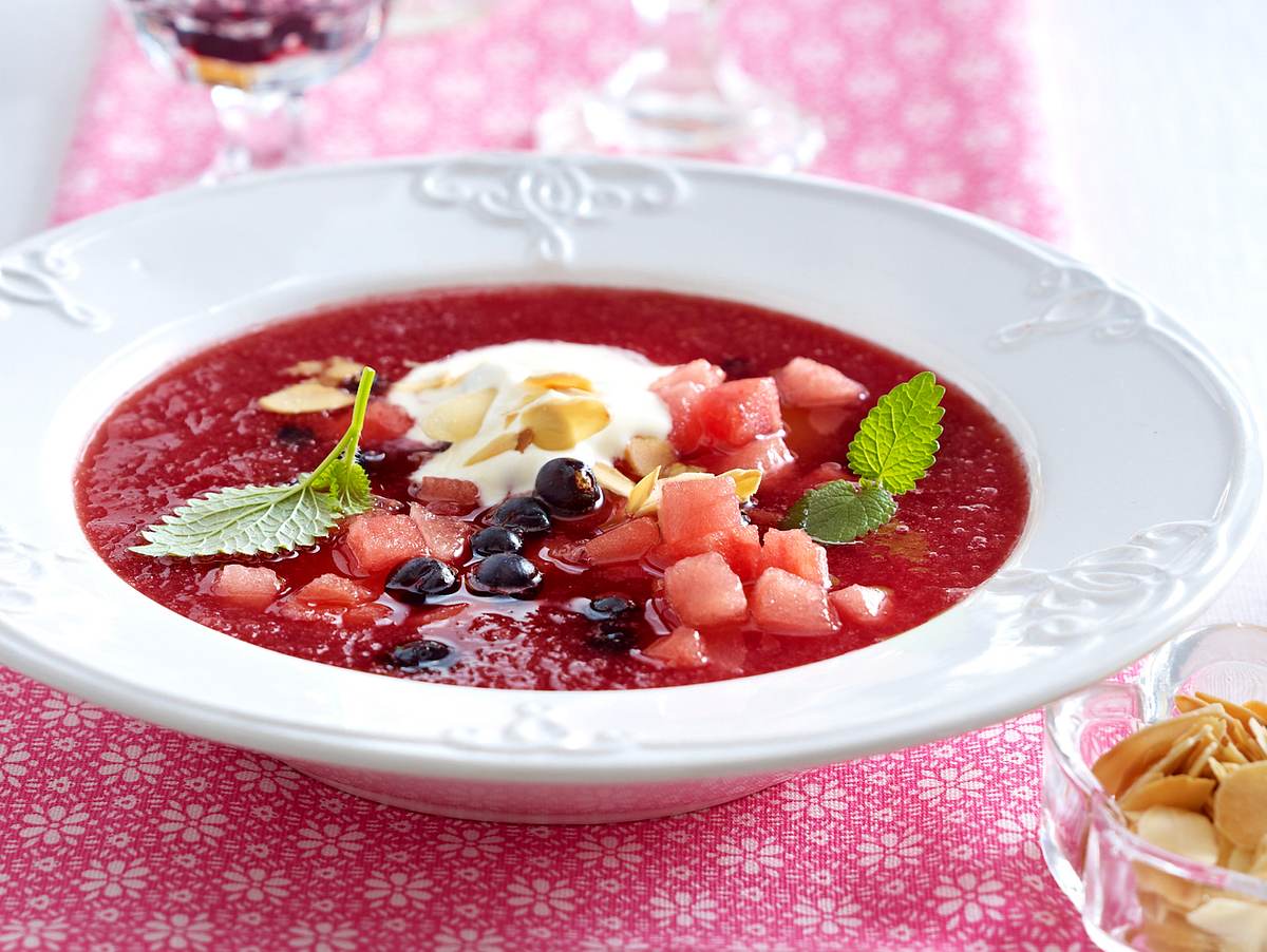 Süße Wassermelonen-Gazpacho Rezept