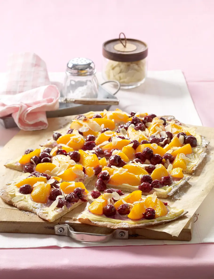 Süßer Flammkuchen Rezept Süßer Flammkuchen Rezept