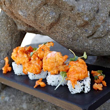 Sushi Mit Gebratenen Garnelen Rezept Lecker