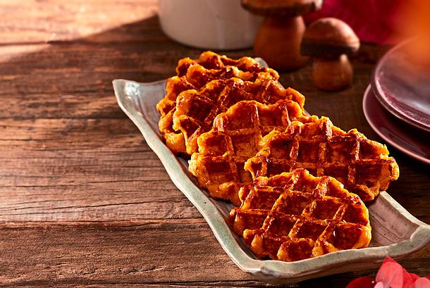 Süßkartoffel-Parmesan-Waffeln Rezept