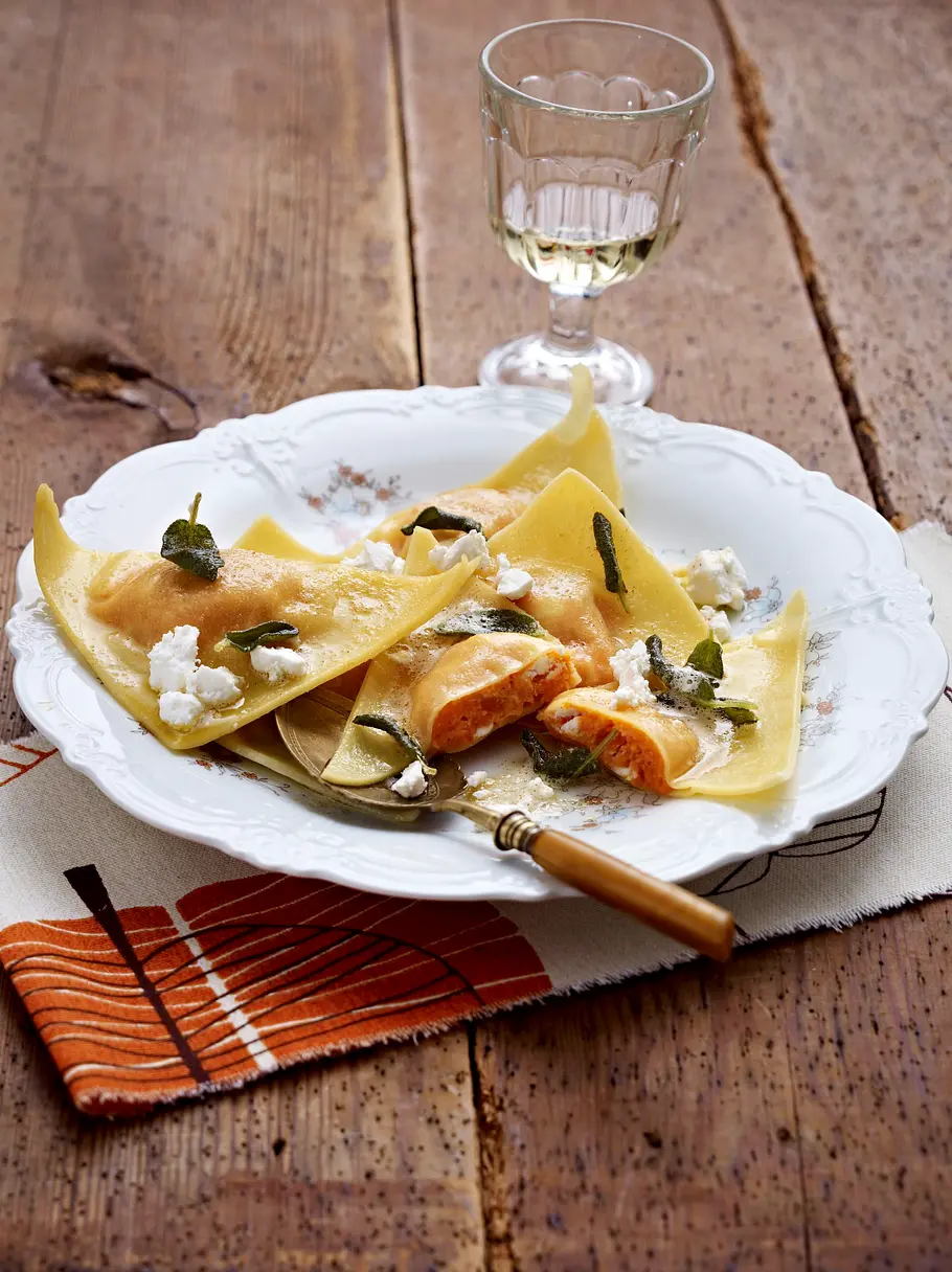 Süßkartoffel-Ravioli Rezept Süßkartoffel-Ravioli Rezept