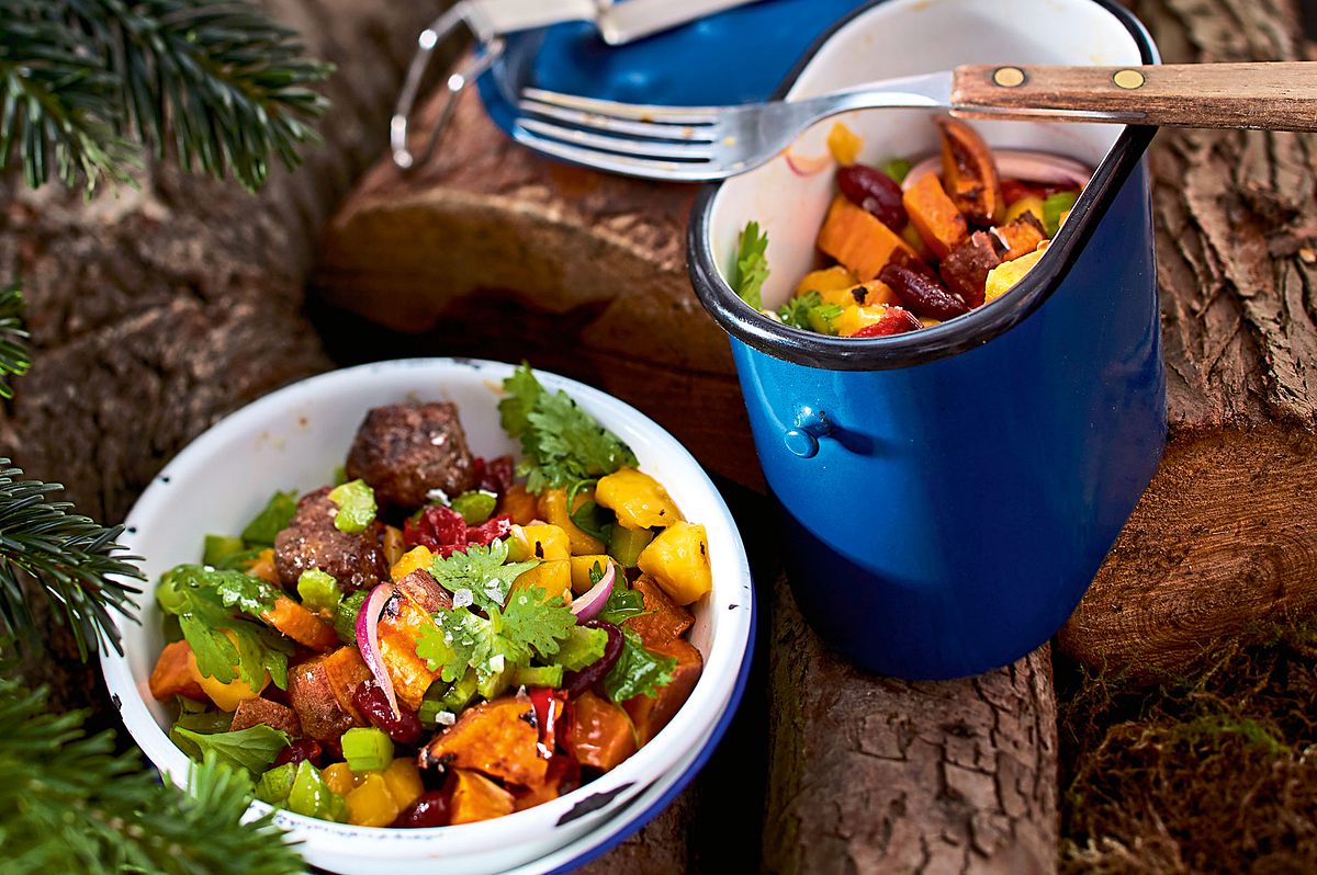 Süßkartoffelsalat „Draussen im Walde“ Rezept
