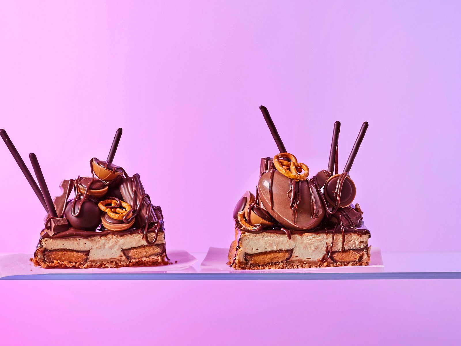 Sweet &amp; Salty Cheesecake Bars Rezept | LECKER
