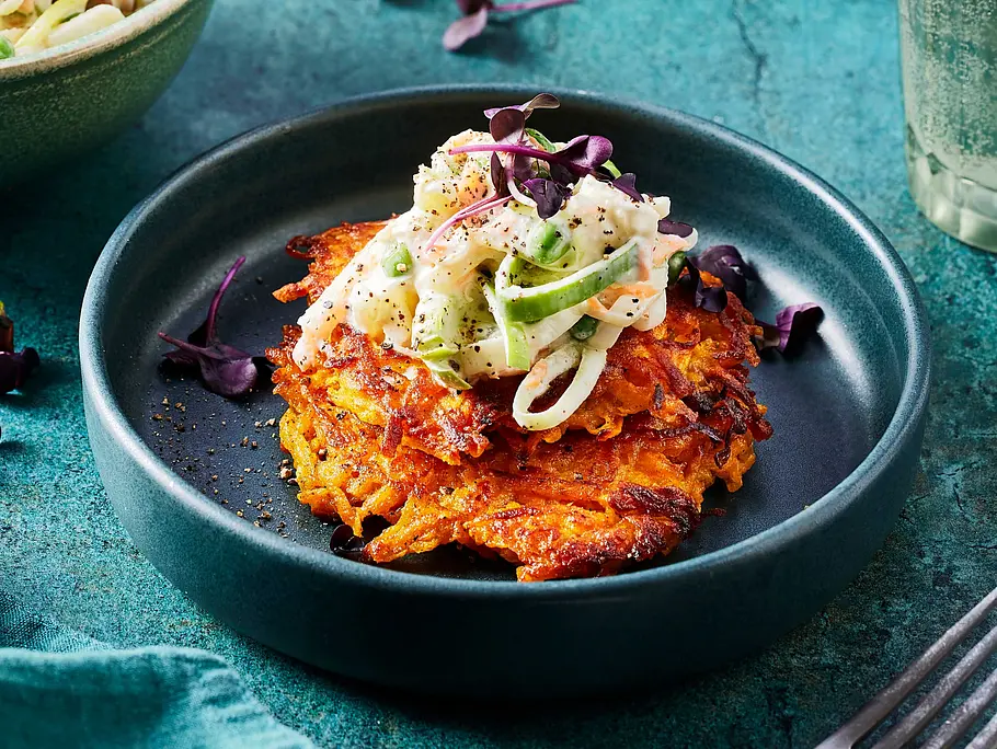 Sweet-Potato-Rösti Rezept Sweet-Potato-Rösti Rezept