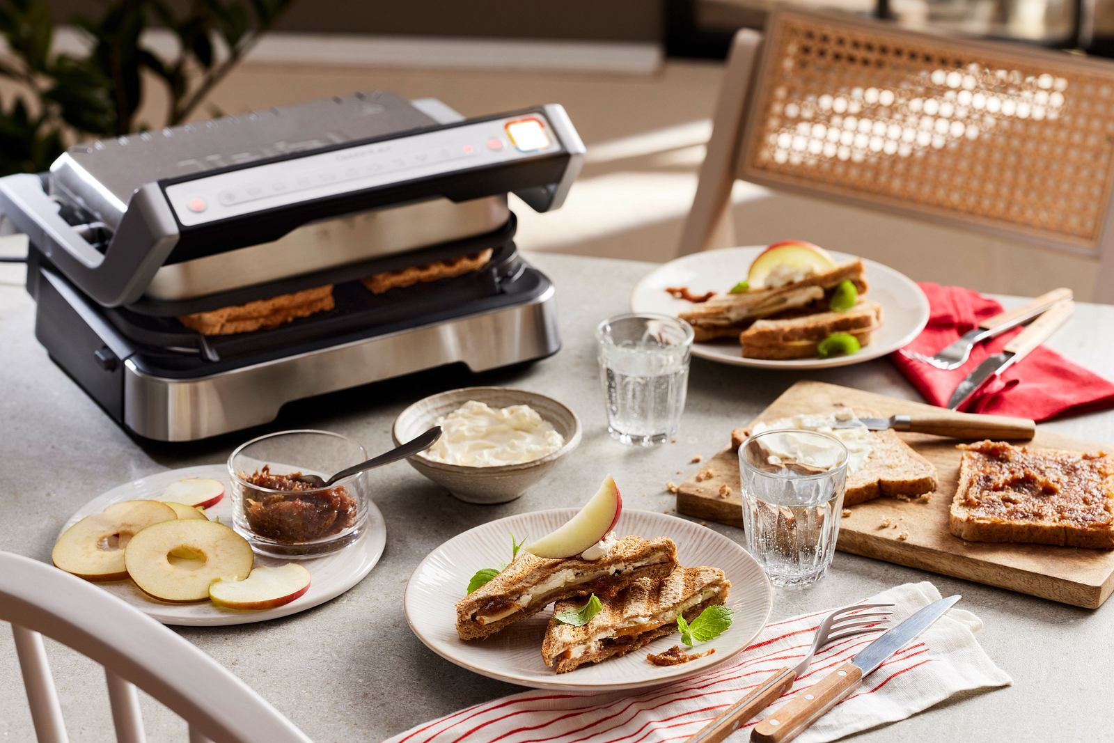 Sweet Sandwich mit DattelKaramell (Tefal OptiGrill 4in1 Kontaktgrill) Rezept LECKER