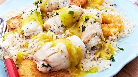 Sweet surfin safari - Seafood-Röllchen auf Apfelscheiben Rezept - Foto: House of Food / Bauer Food Experts KG