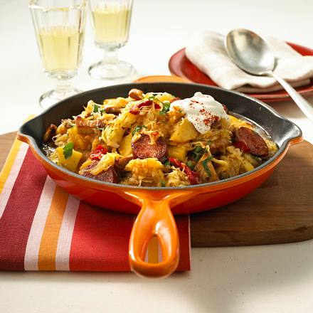 Szegediner Krautpfanne Rezept Szegediner Krautpfanne Rezept