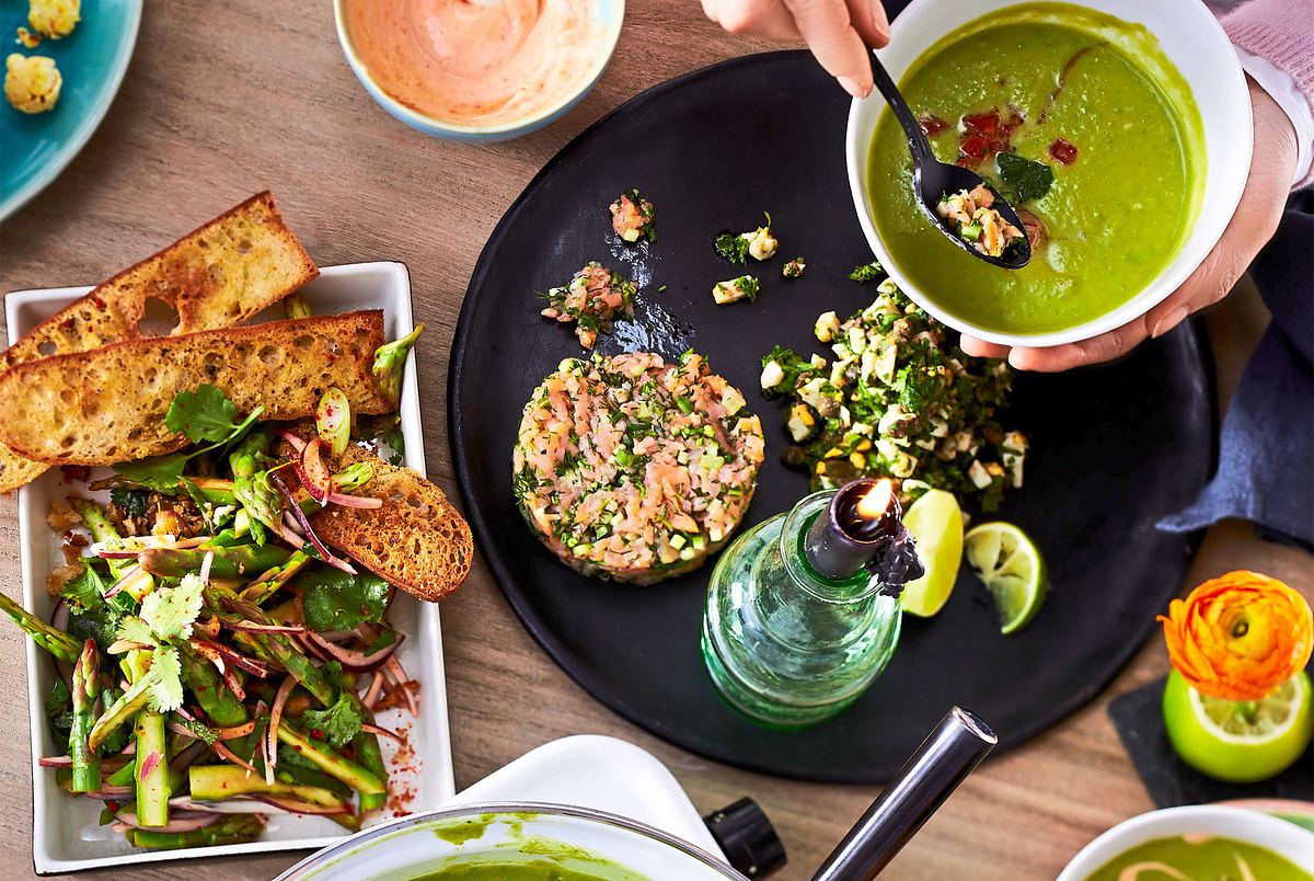 Ta-Ta-Lachstatar  zu Suppe oder Salat Rezept