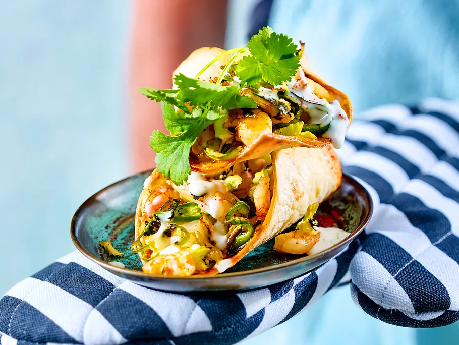 Taco-Schiffchen „Gruß aus dem Meer“ Rezept Taco-Schiffchen „Gruß aus dem Meer“ Rezept