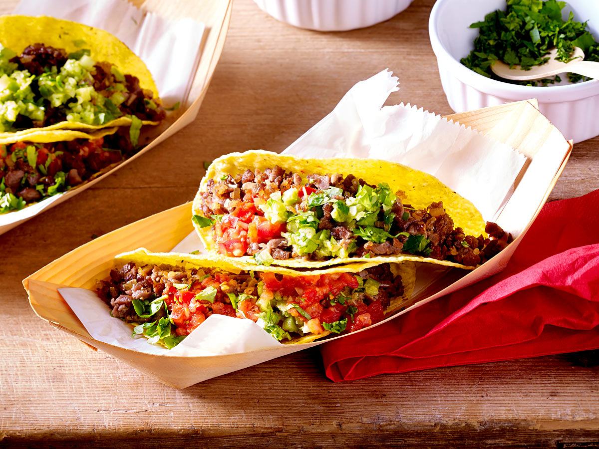 Tacos mit Huftsteak und Tomatensalsa Rezept