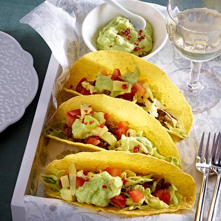 Tacos mit Rinderhack und Avocado Rezept Tacos mit Rinderhack und Avocado Rezept
