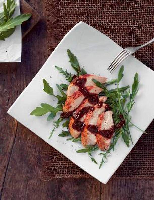 Tandoori Chicken auf Rucola (Frank Rosin) Rezept Tandoori Chicken auf Rucola (Frank Rosin) Rezept