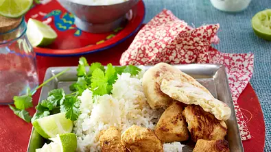 Tandoori Chicken mit Naanbrot Rezept - Foto: LECKER @ Bauer Media Group