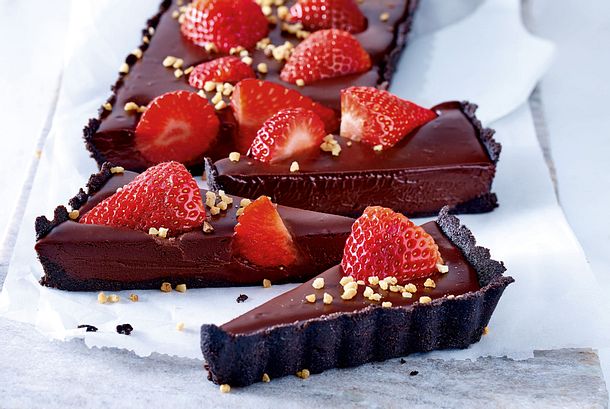 Tarte au Chocolat à la fraise Rezept Tarte au Chocolat à la fraise Rezept