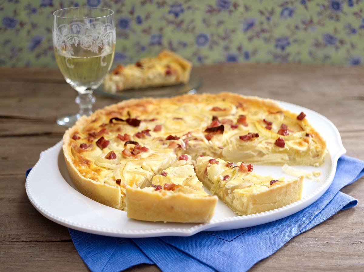 Tarte aux oignons Rezept