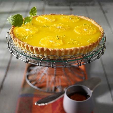 Tarte mit Orangencurd Rezept Tarte mit Orangencurd Rezept