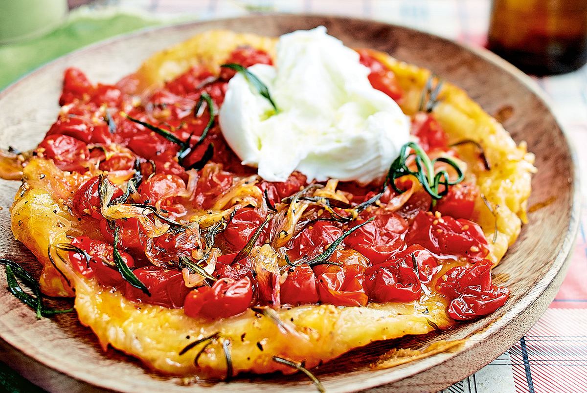 Tarte Tatin aux Tomates Rezept