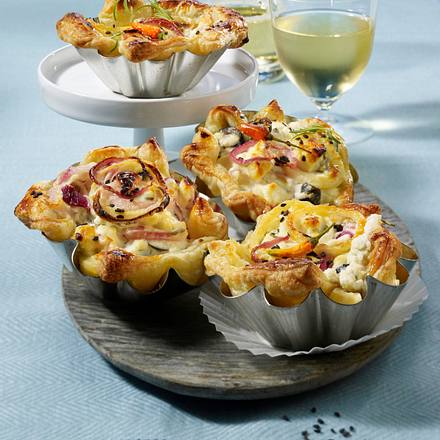 Tarteletts aus Blätterteig Rezept