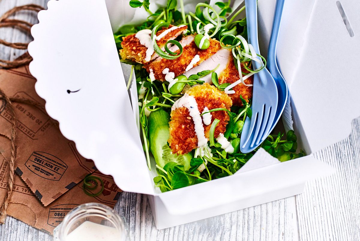 Teddys grüner Salat mit Sesam-Hähnchen Rezept