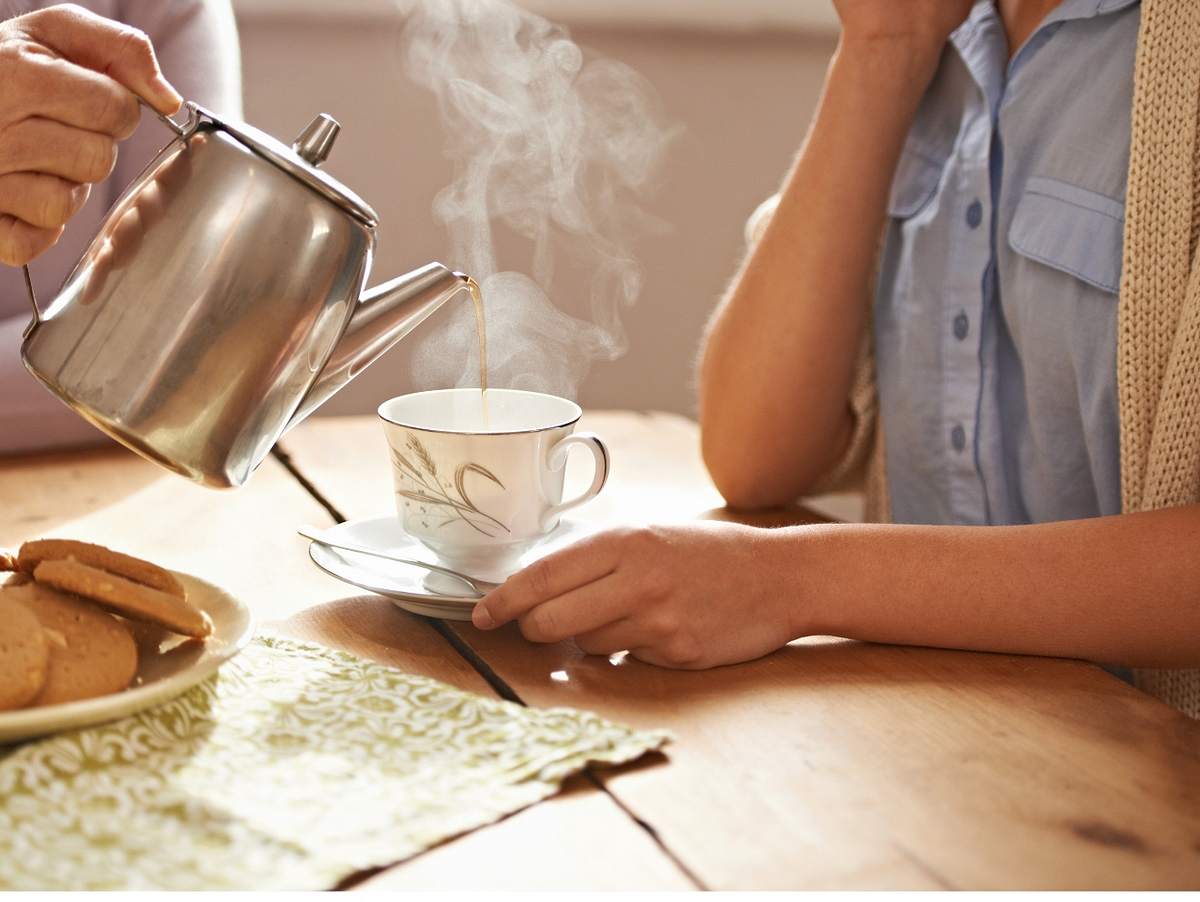 - | perfekten Teegenuss Sieb mit Teekanne LECKER für