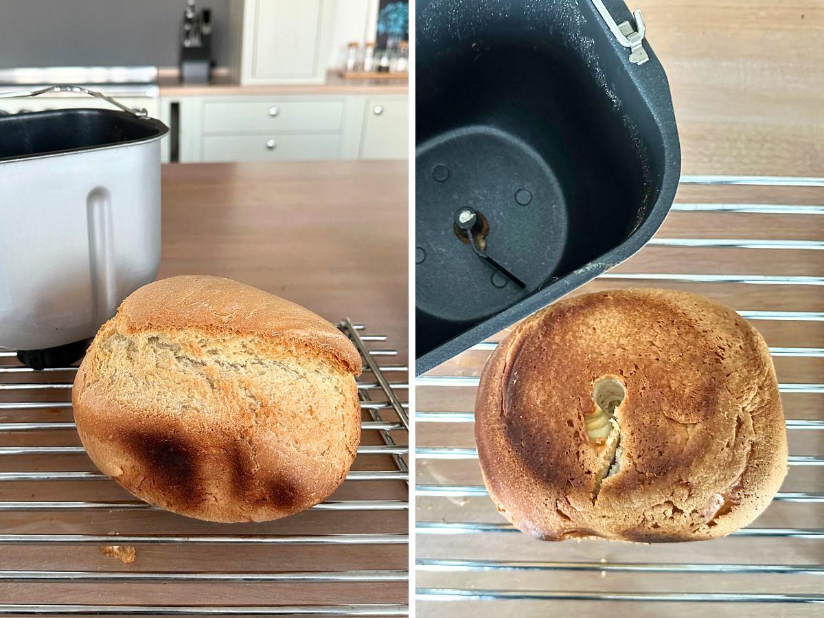 Das Brot wird im Tefal Pain & délices sehr stark gebräunt