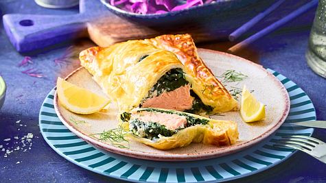 Teigtaschen mit Lachs und Spinat Rezept - Foto: House of Food / Bauer Food Experts KG