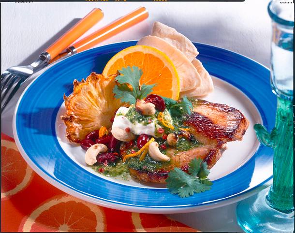 Tequila-Steak mit Koriander-Pesto Rezept Tequila-Steak mit Koriander-Pesto Rezept
