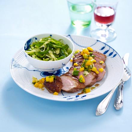 Teriyaki-Entenbrust mit Mangosalsa Rezept