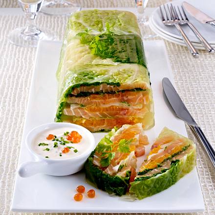 Terrine en feuilles de chou Rezept Terrine en feuilles de chou Rezept