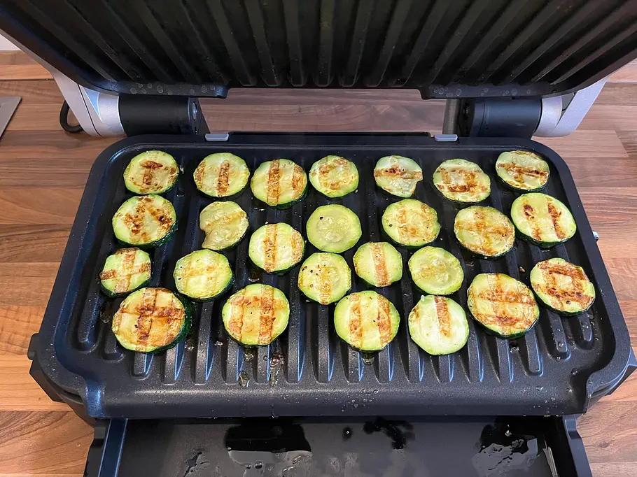 Test Tefal OptiGrill 4-in-1 XL: Zucchini