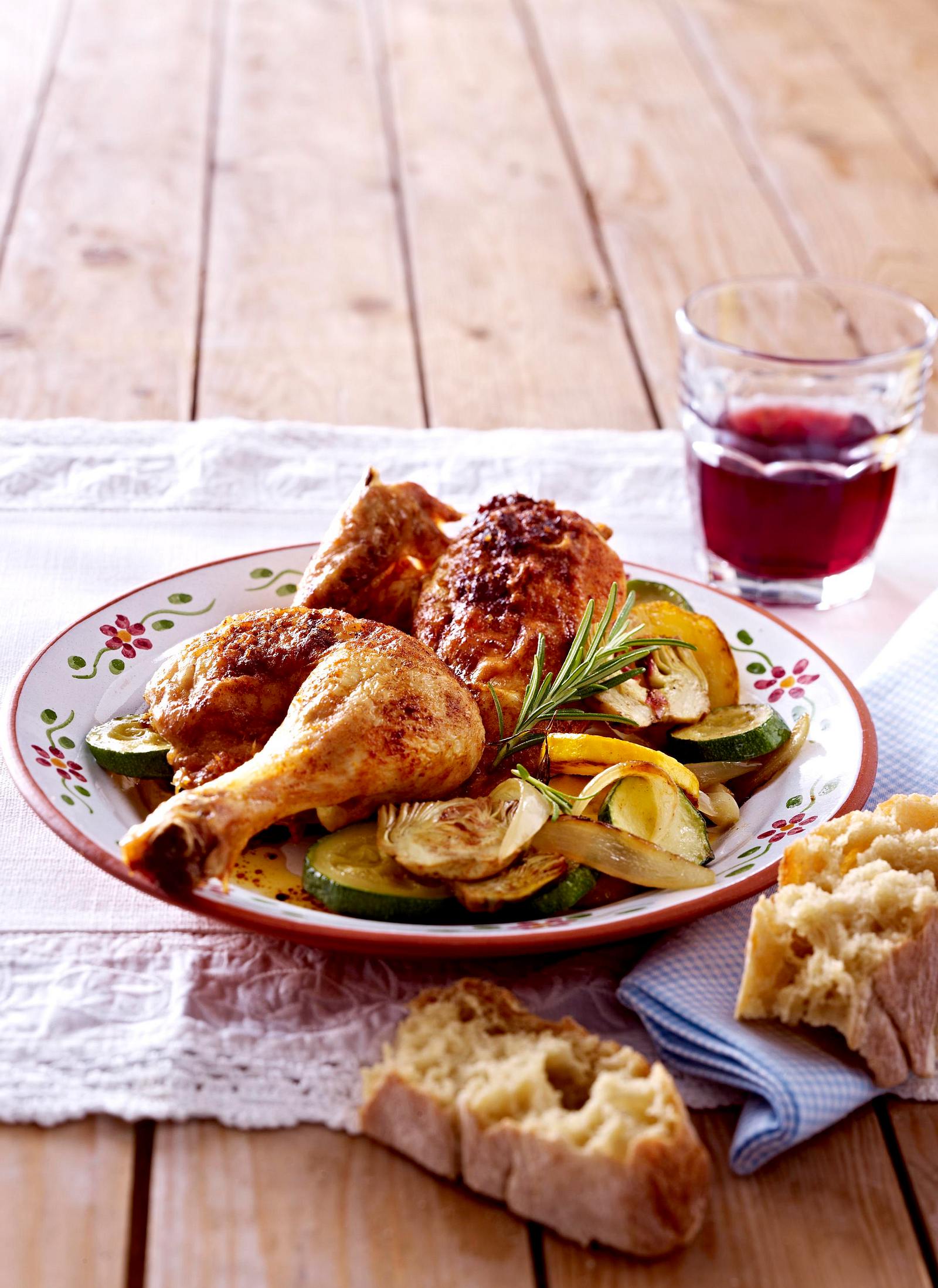 Teufelshähnchen mit Zucchinigemüse Rezept | LECKER
