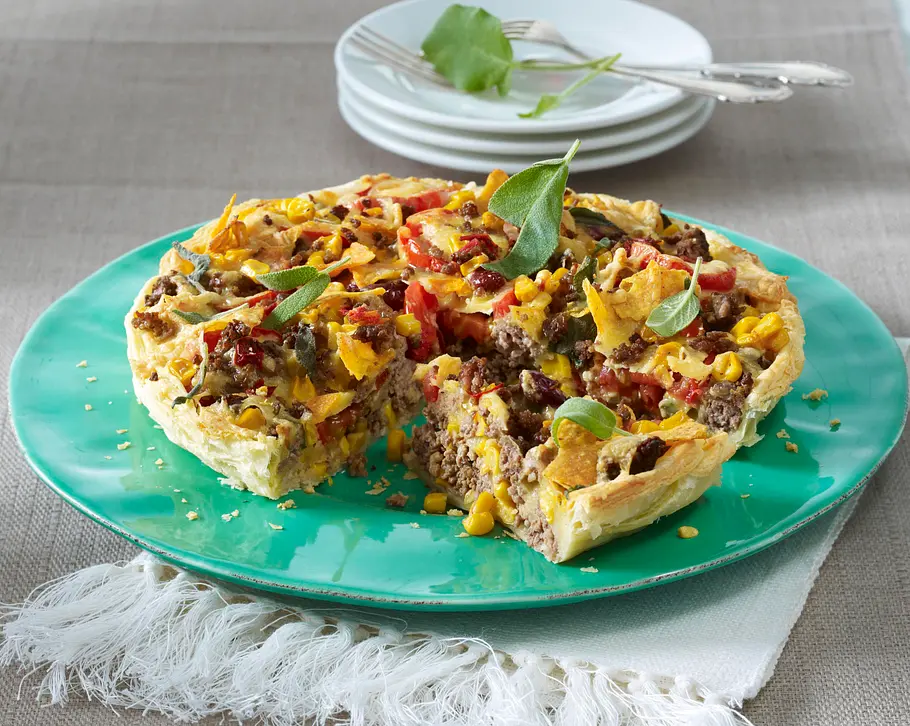 Tex-Mex-Hack-Quiche Rezept