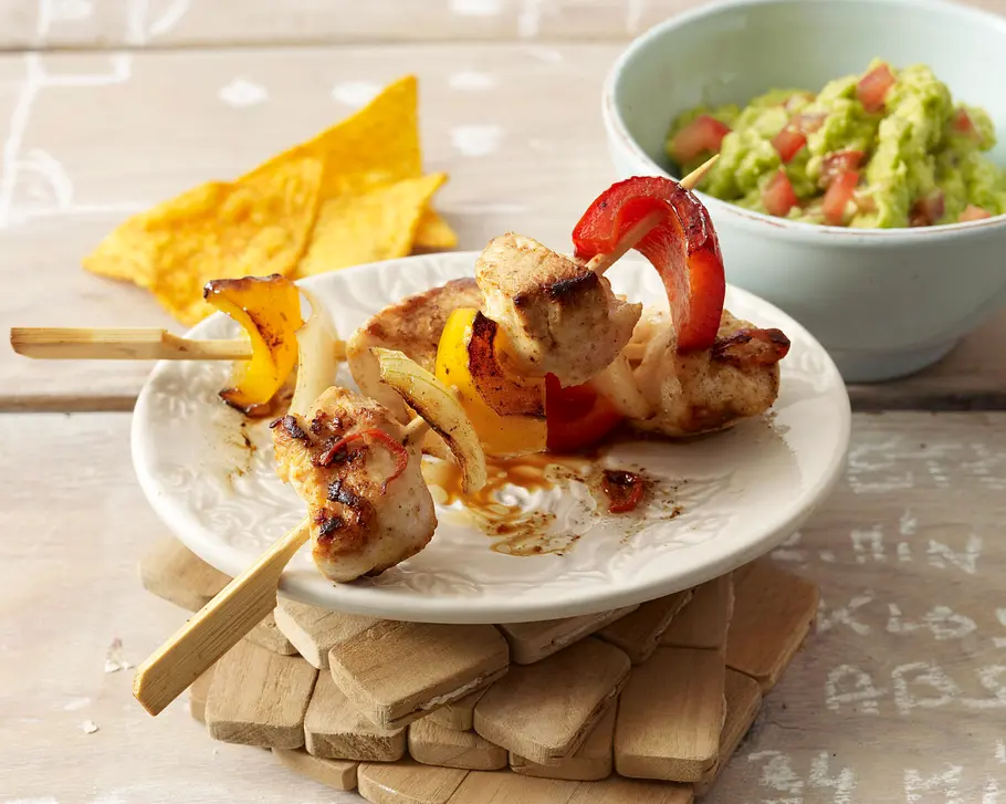 Tex-Mex Hähnchenspieße Rezept Tex-Mex Hähnchenspieße Rezept