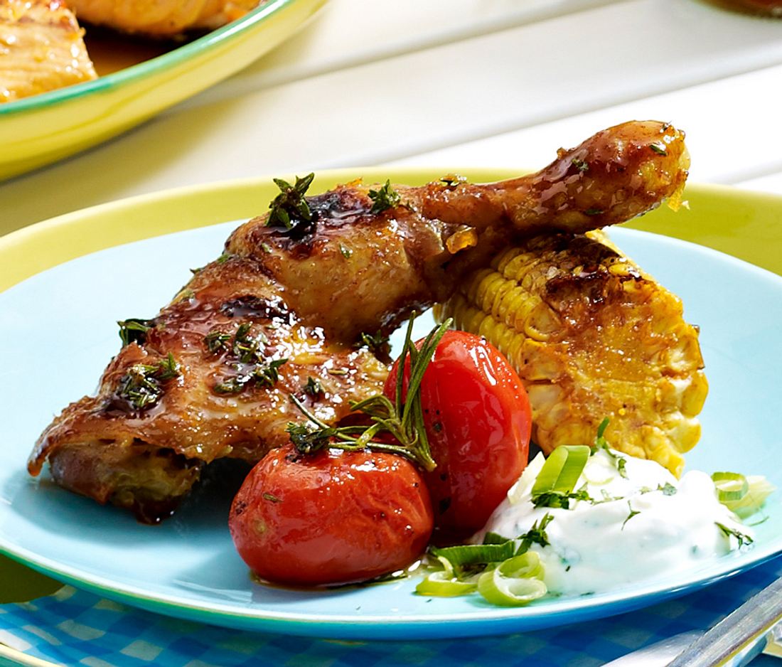 Texas-Hähnchenkeulen Rezept