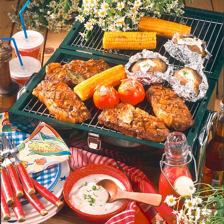 Texas-Steaks & Baked Potato Rezept