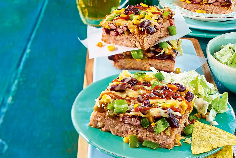 Texmex-Hackbraten vom Blech Rezept